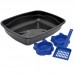 KITCAT BANDEJA HIGIÊNICA RODENDA PRETA, 2 COMEDOURO E 1 PA
