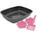KITCAT BANDEJA HIGIÊNICA RODENDA PRETA, 2 COMEDOURO E 1 PA