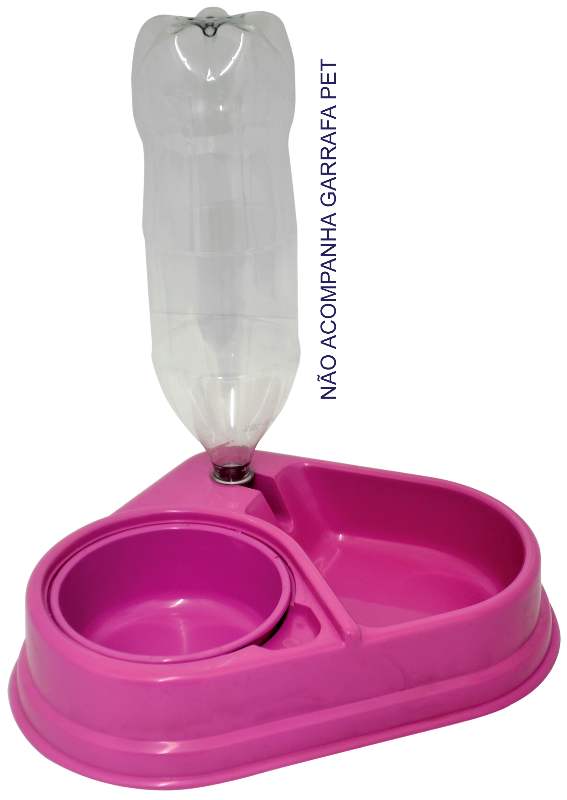 COMEDOURO AGUA/RACAO RS 2X2L