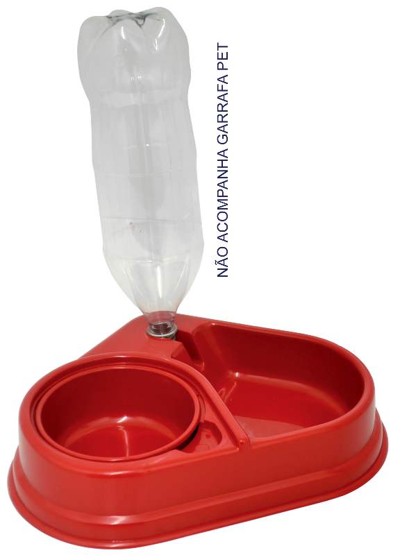 COMEDOURO AGUA/RACAO VM 2X2L